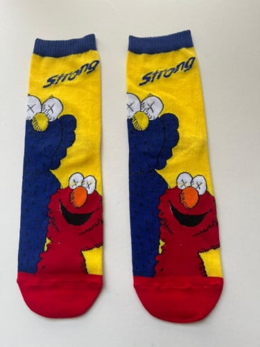 Blue and red kaws