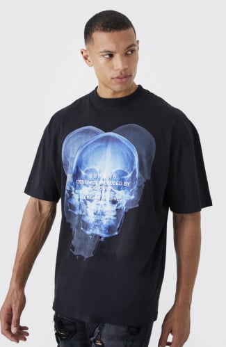 Blue skull t-shirt