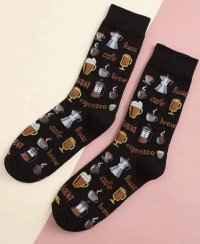 Café black socks