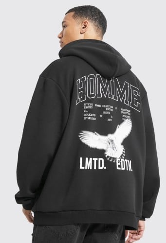 Black bird edtn hoodie black