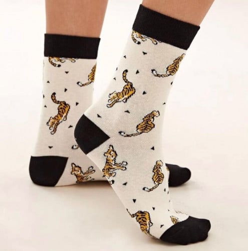Tiger off white socks