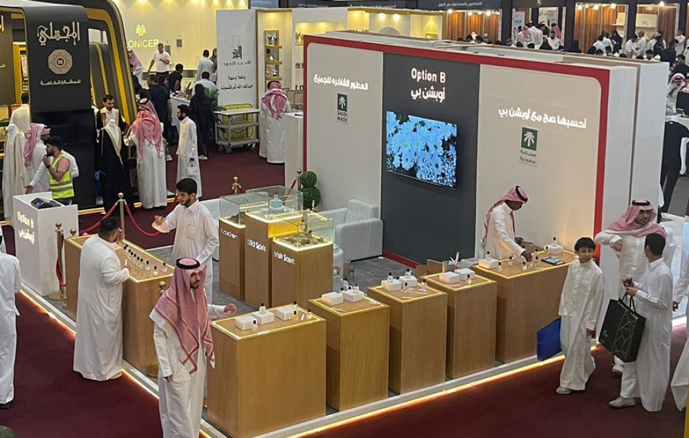 مشاركة اوبشن بي في معرض الأقمشة الرجالية والاكسسوارات
