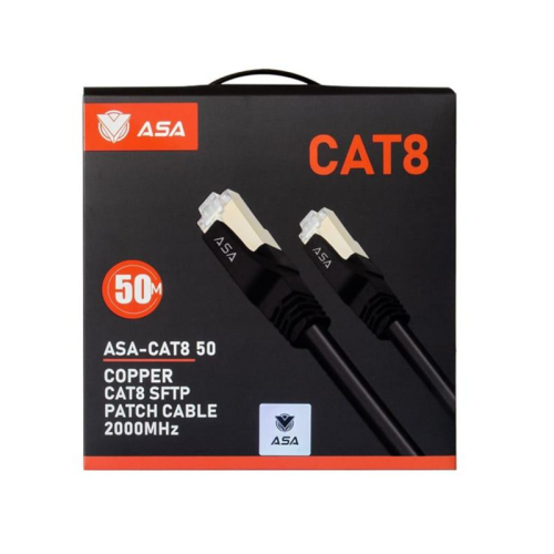 كابل شبكة إنترنت فائق السرعة بطول 50 متر – CAT8CAB...