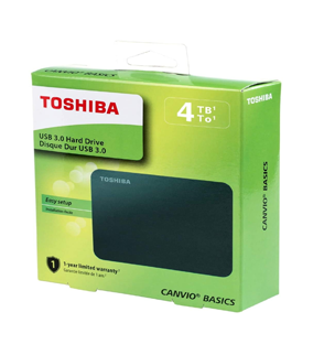 هارديسك Toshiba Canvio Basics 4TB – تخزين ضخم وأدا...