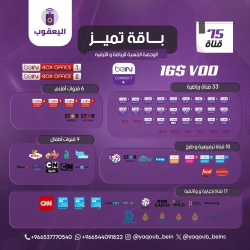 تجديد بي ان باقة تميز (PREMIUM) beIN