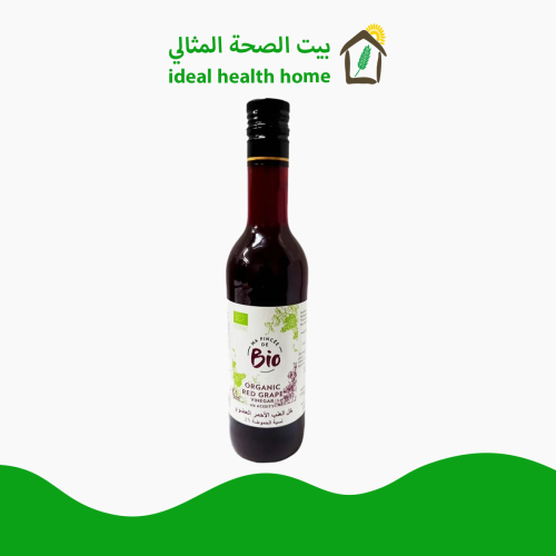 خل العنب الأحمر العضوي نسبة الحموضة 6% 500مل