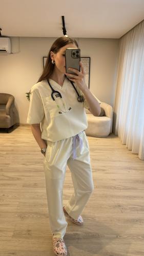 Light yellow Scrub