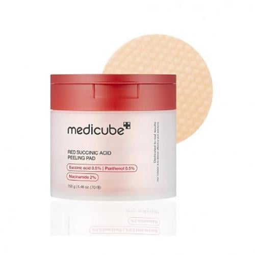 [MEDICUBE]قطن تقشير حمض السكسينيك الأحمر لعلاج حب...