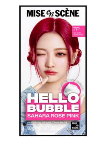 صبغة الفقاعات خالية من الامونيا صحارى روز بينك