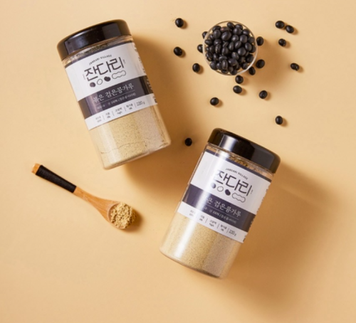 مسحوق بروتين فول الصويا الأسود محمص سادة علي الطريقة الكورية التقليدية