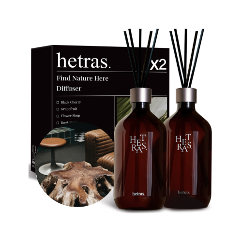 موزع عطر زيتي فاخر رائحة  فندقية خشب (Hotel Wood)     (500 ml + حبة مجانا 500 ml)