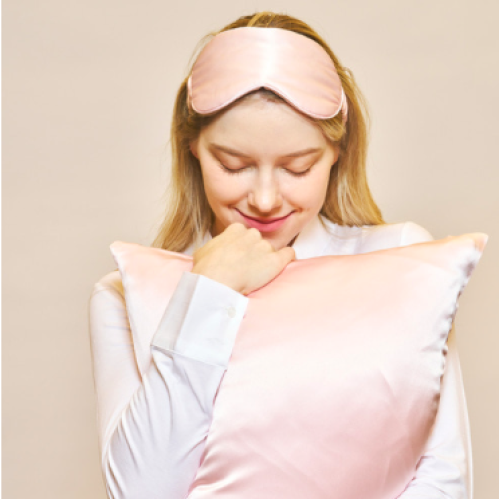 غطا مخدة حرير طبيعي