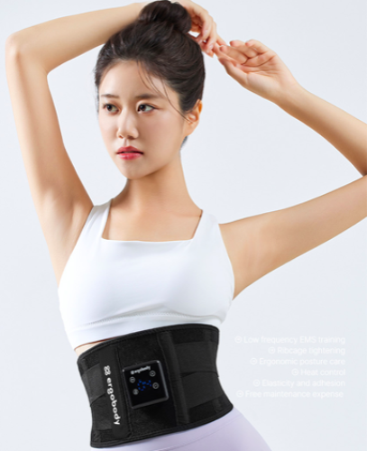 جهاز نحت الخصر وشد البطن المترهلة ورسم عضلات البطن تقنية EMS لتحفيز عضلات البطن كهربائيًا بديل التمارين  المنزلية