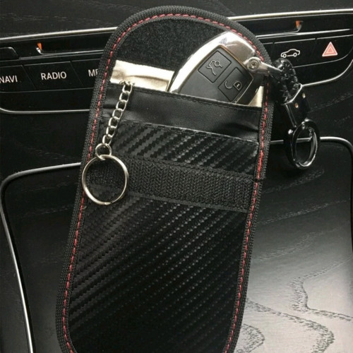 محفظة لمفتاح السيارة والبطاقات جلد-أسود - متجر ملائم زينة السيارات