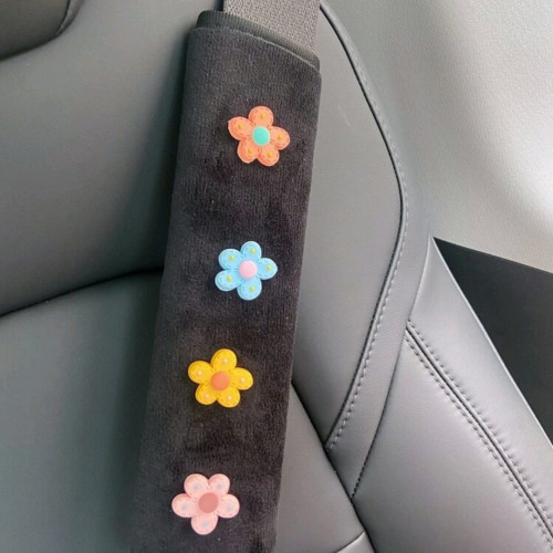 غطاء حزام نمط زهور - اكسسوارات سيارات للأطفال