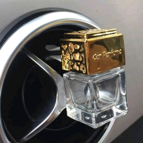 مشبك زجاج لتعطير السيارة ذهبي - متجر اكسسوارات سيارات