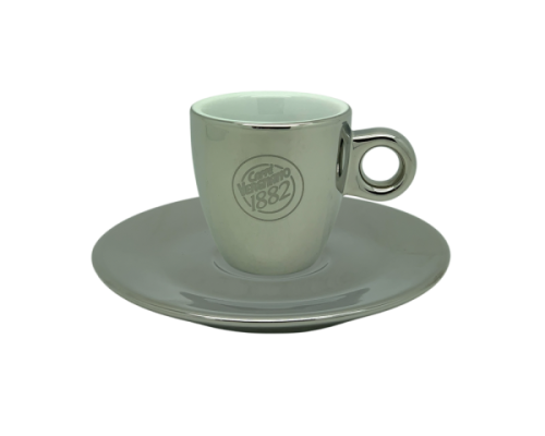 كوب اسبريسو من شركة فيرجنانو الإيطالية إصدار خاص سلفر لامع 70 مل