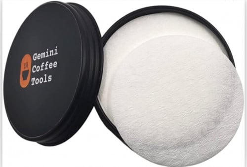 فلتر اسبريسو  Gemini مقاس 58.5 عدد 250 فلتر مع علبة للحفظ