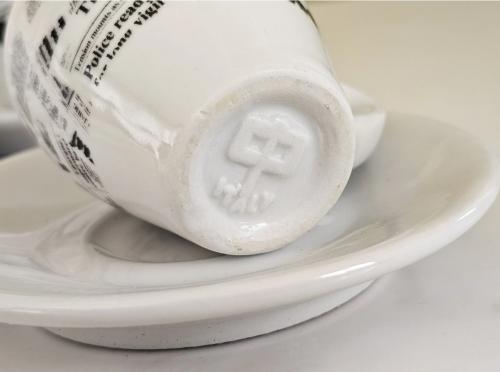 Espresso cup Nova Point News edition old design Milan old edition