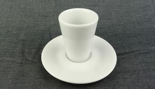 كوب اسبريسو بدون مقبض اصدار خاص من انكاب ديزاين سينزا مانيكو مع الصحن 65 مل