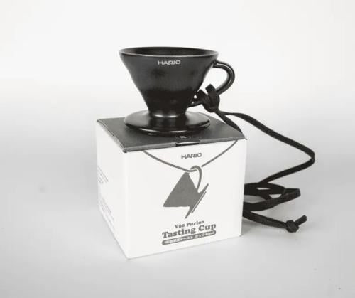 كوب هاريو ميني اسود سيراميك مع تعليقة 40 مل