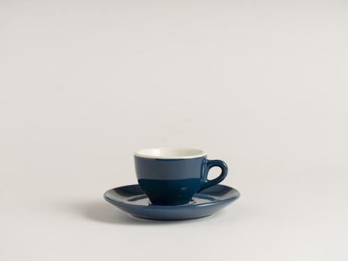 Espresso cup IPA Design Perugia blue peacock two-tone 65 ml