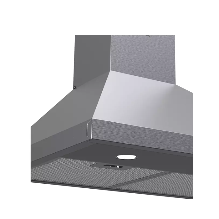جنرال سوبريم , شفاط مدمج جداري مع مدخنة تصميم هرمي 60سم , معدل الشفط 450 م 3 / ساعة , 3 سرعات للمروحة ,ستانلس ستيل ,GSCH60FS