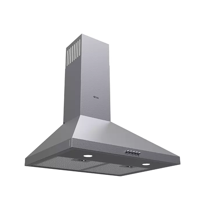 جنرال سوبريم , شفاط مدمج جداري مع مدخنة تصميم هرمي 60سم , معدل الشفط 450 م 3 / ساعة , 3 سرعات للمروحة ,ستانلس ستيل ,GSCH60FS