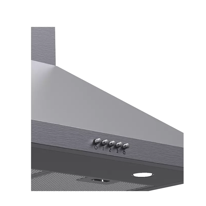 جنرال سوبريم , شفاط مدمج جداري مع مدخنة تصميم هرمي 60سم , معدل الشفط 450 م 3 / ساعة , 3 سرعات للمروحة ,ستانلس ستيل ,GSCH60FS