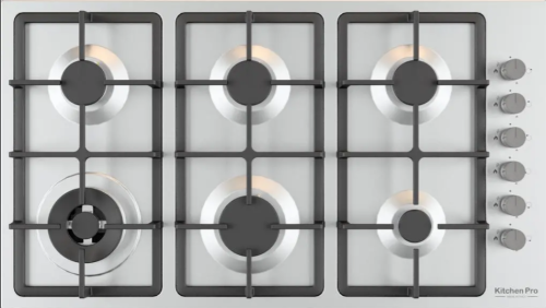 سطح كيتشن برو kitchen pro - شعلات 6 غاز – مفاتيح ج...