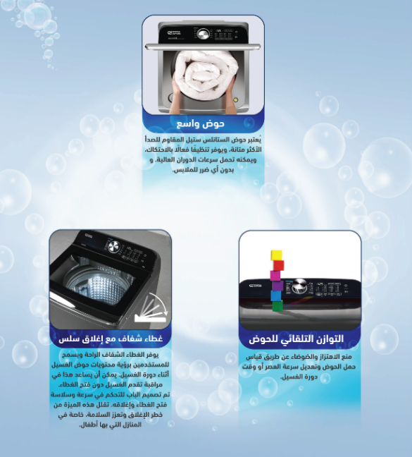جنرال سوبريم غسالة اوتوماتيك تعبئه علوية 12 كيلو، 10 برنامج , فضي غامق - GS12B25K