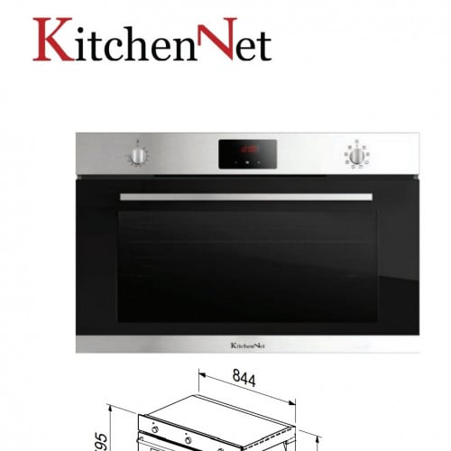 فرن كيتشن نت Kitchen Net كهربائي 90 سم ديجيتال تسع...