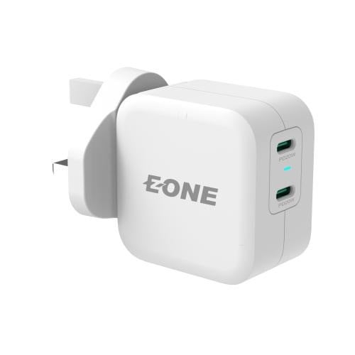 شاحن جداري EONE بقوه 40W منفذين PD