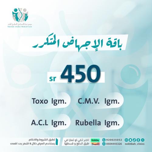 باقة تحاليل الإجهاض المتكرر