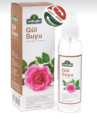 بخاخ ماء الورد التركي طبيعي 100٪ من arifoglu للوجه