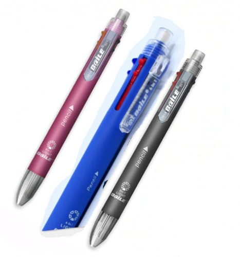 قلم متعدد الالوان (5) الوان وقلم رصاص وممحاة عدد(3) قلم