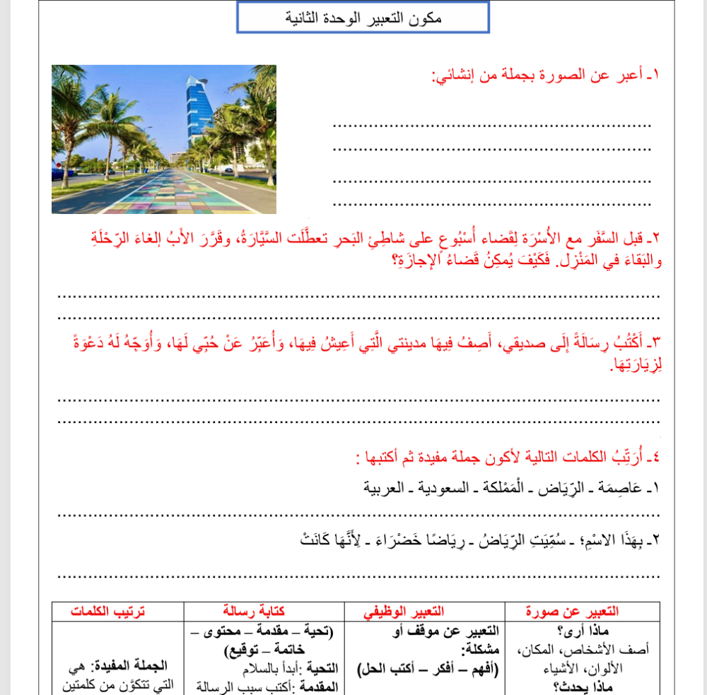 الكراسة الإبداعية لمادة لغتي للصف الثالث الابتدائي