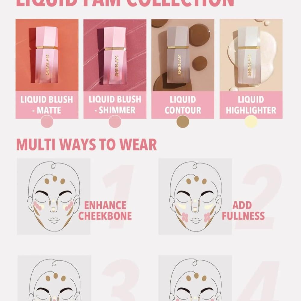 أحمر خدود سائل لامع من شيجلام-Risky Business