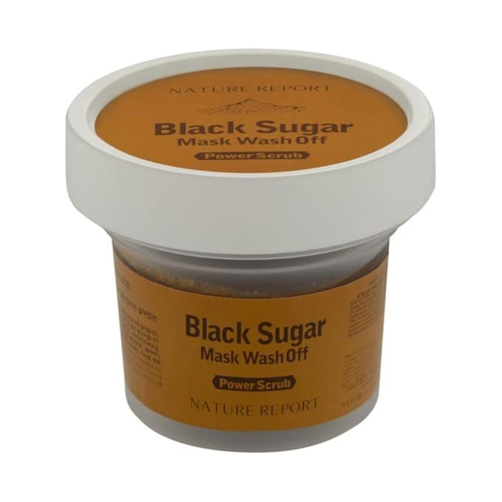 قناع الوجه بالسكر الأسود من ناتشر ريبورت - 100غ