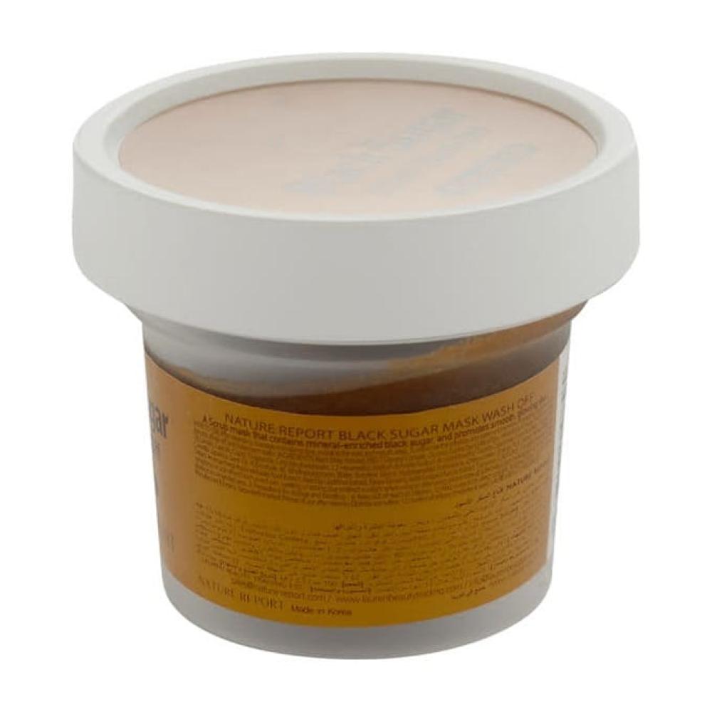 قناع الوجه بالسكر الأسود من ناتشر ريبورت - 100غ
