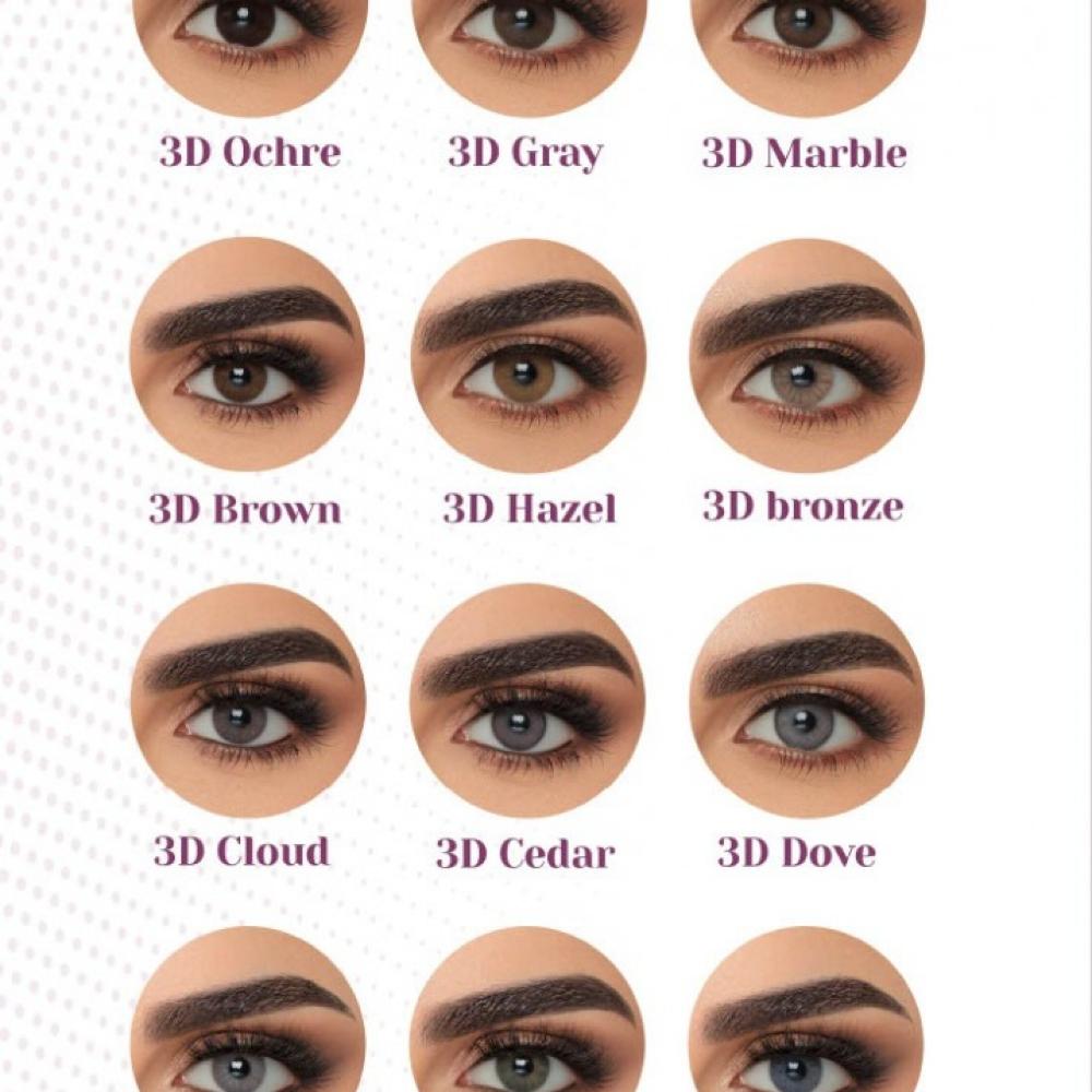 عدسات ملونة من ثري دي كولورز - هازل