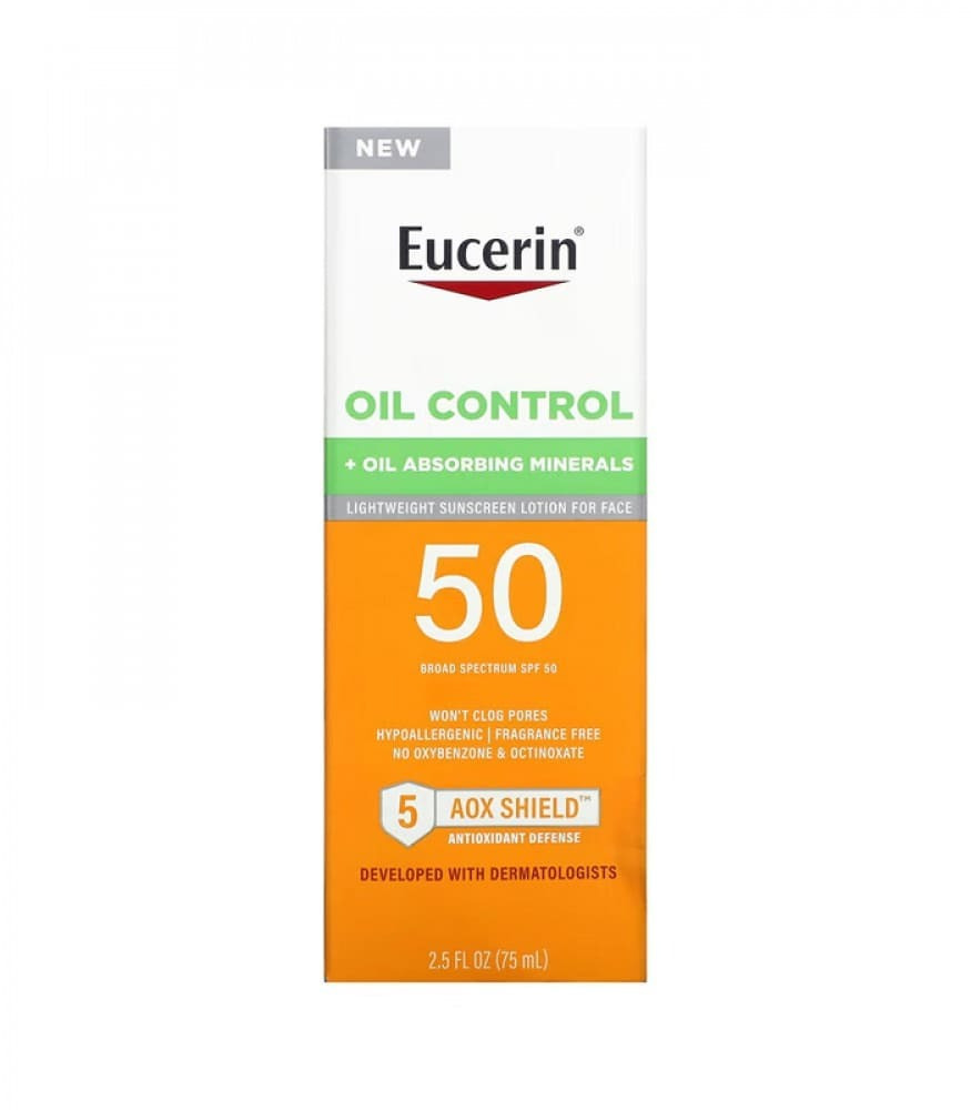 Eucerin Sun Gel-Cream Oil Control SPF 50 for Oily Skin - 50 ml - كريم