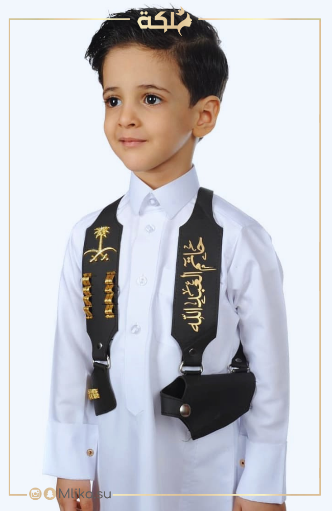 مجند اطفال لون اسود مجوهرات ملكة
