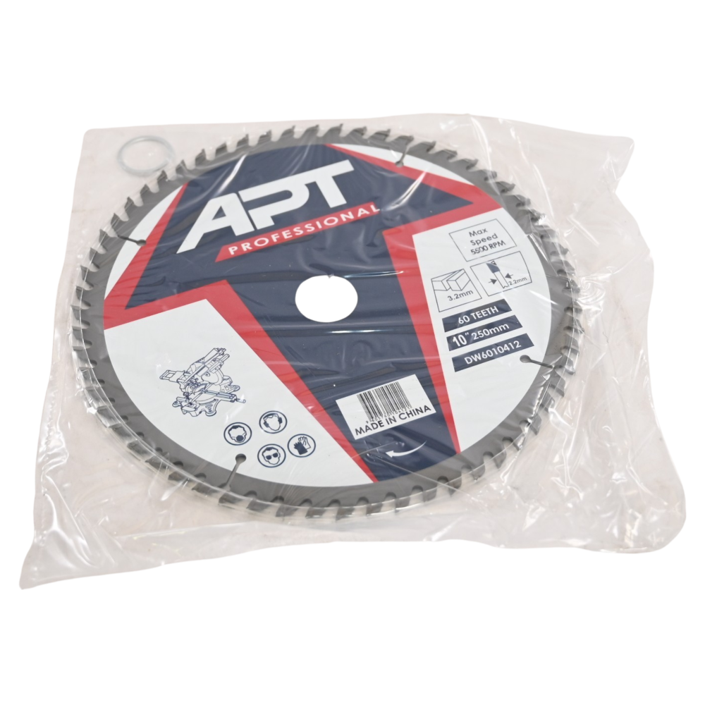 صحن قص خشب APT DW6010412  250 MM Z60