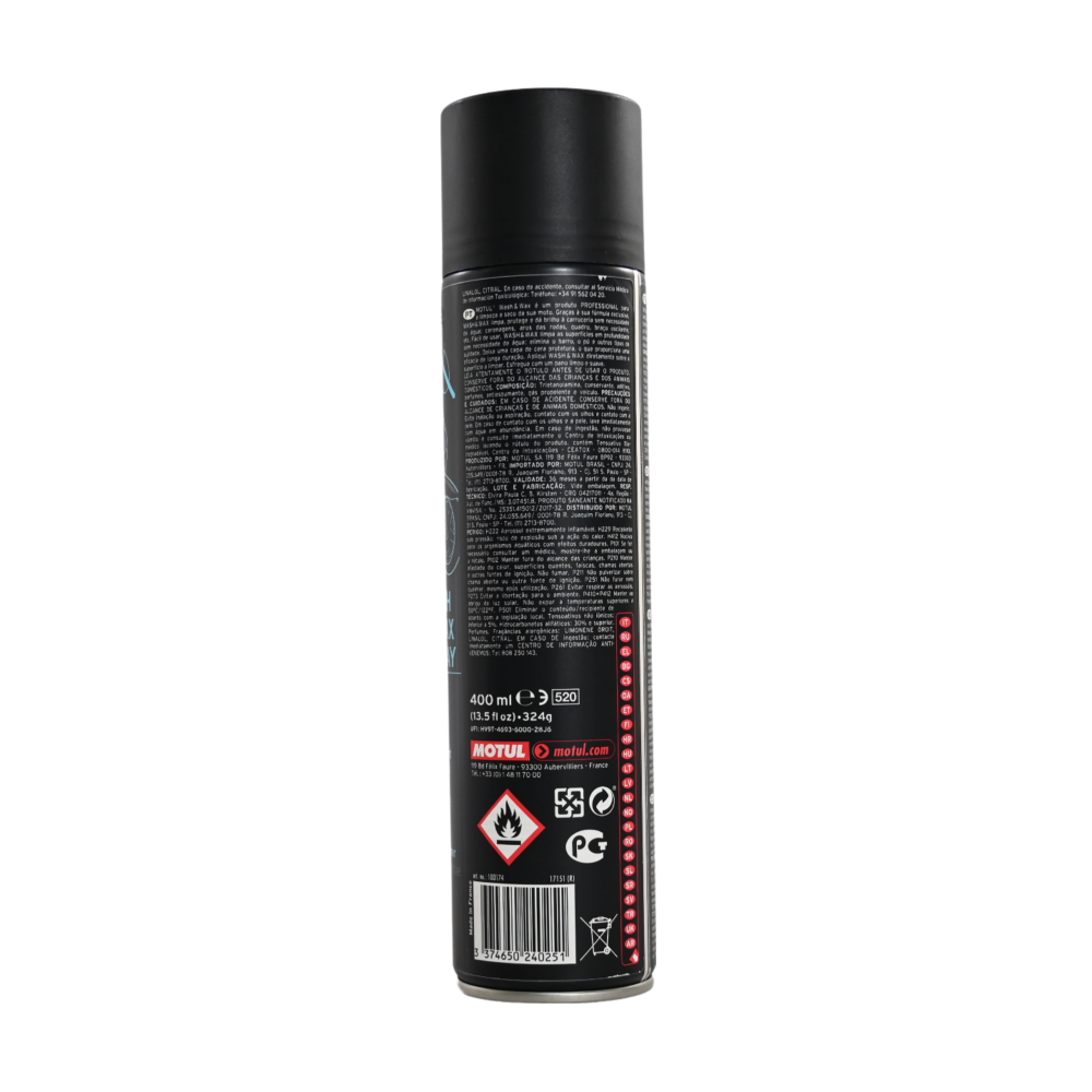 موتول غسيل وواكس خاص بالدراجات MOTUL E9 WASH & WAX SPRAY 0.400L