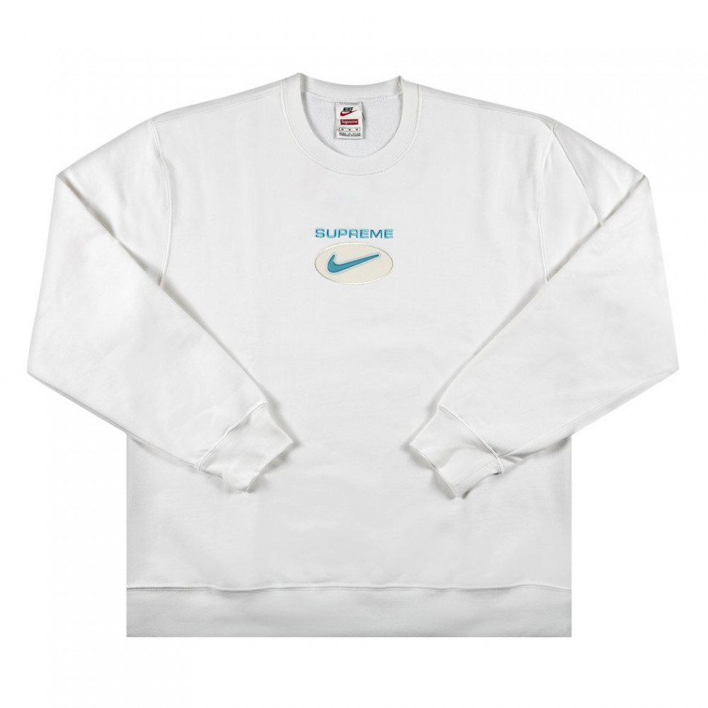 Supreme x Nike Jewel Crewneck 'White' - AD