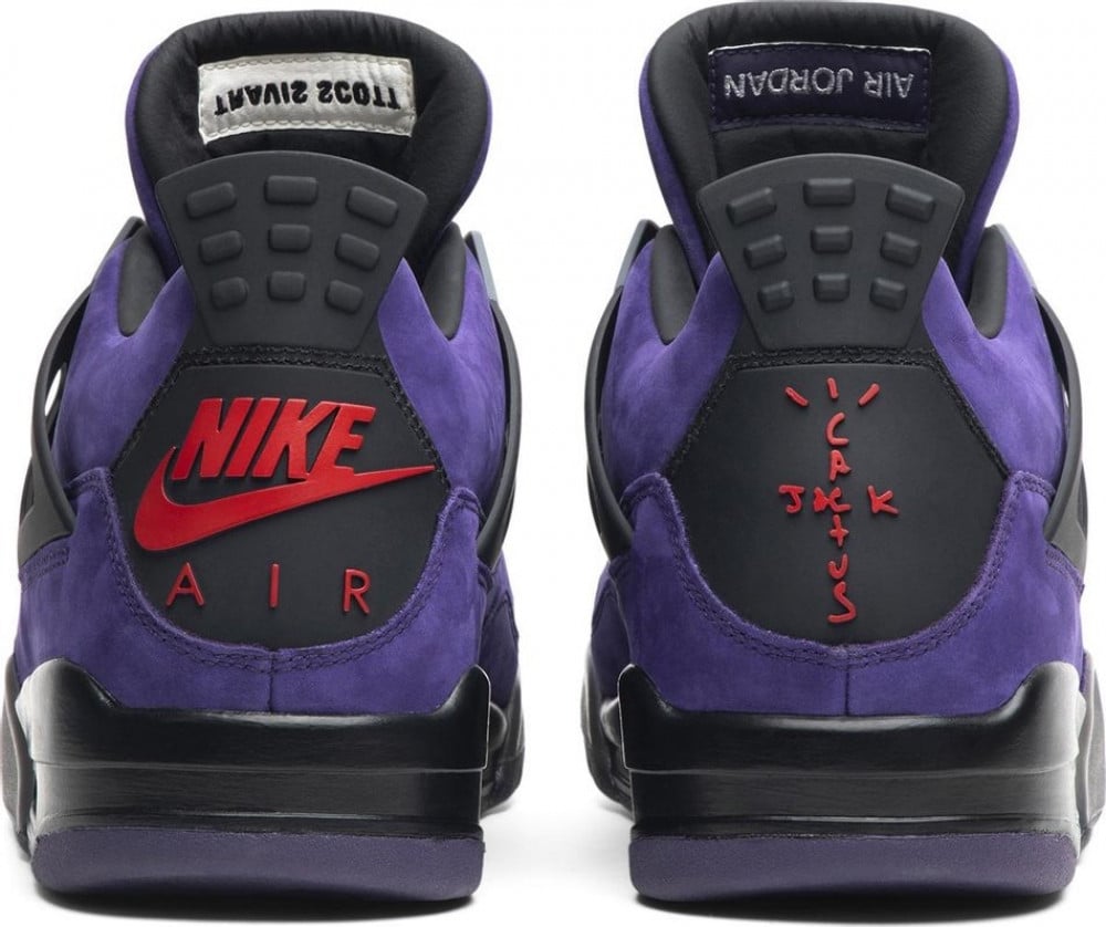 Travis scott x air jordan 4 purple outlet suede