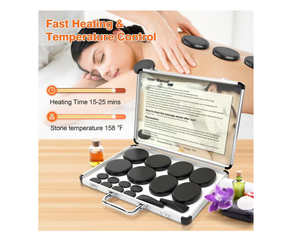 سخان أحجار المساج سبا – Global Star Hot Stone Spa Heater