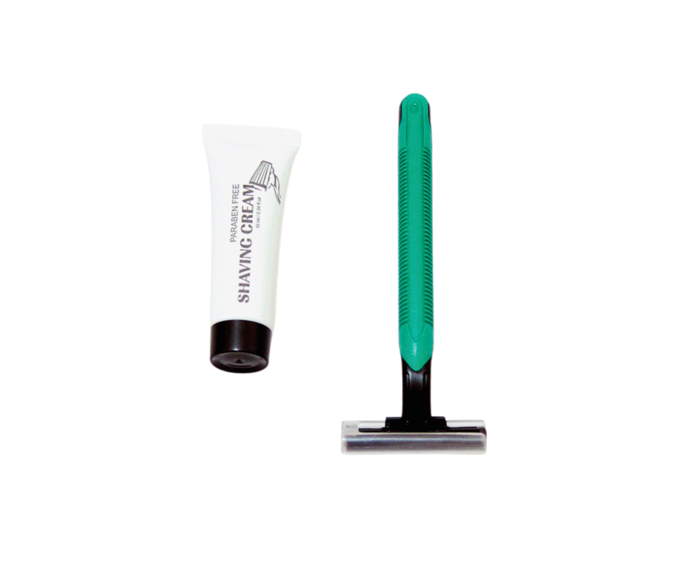 طقم حلاقة من النعمان ستور – مقص حلاقة وغسول حلاقة (10مل) | مناسب للسفر والرجال والنساء