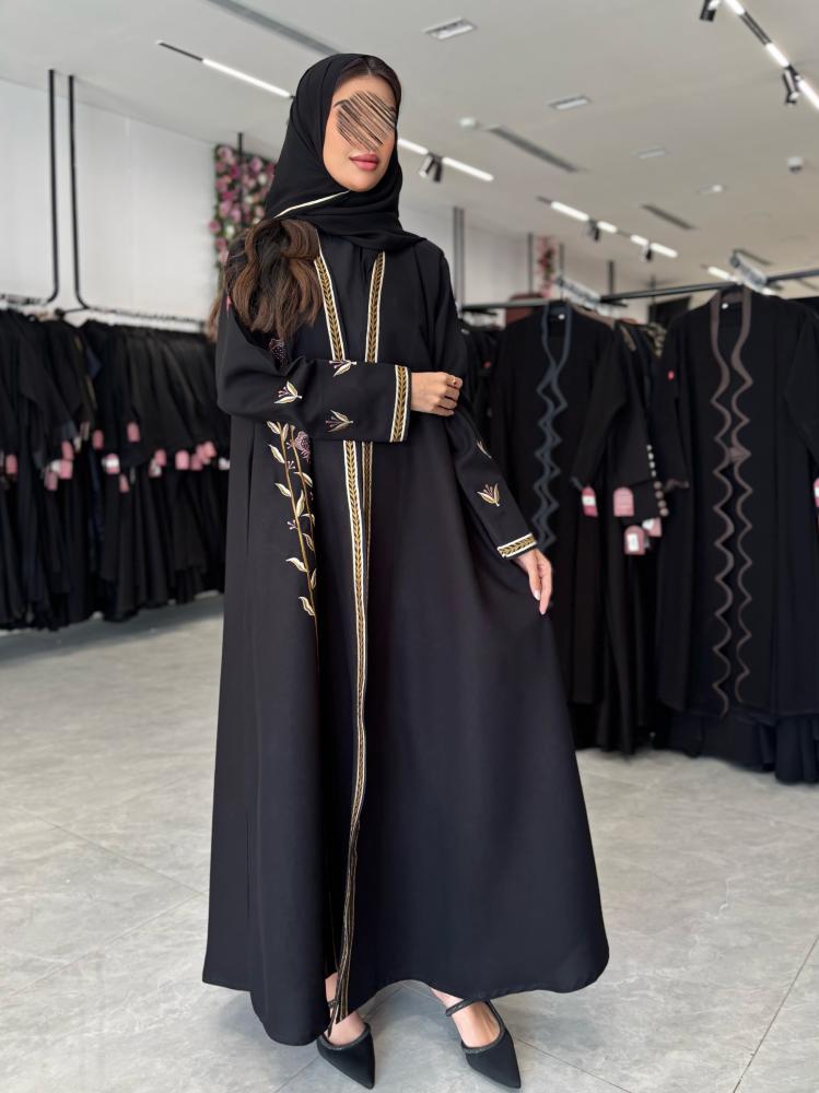 عباية D543 - مطرز ذهبي